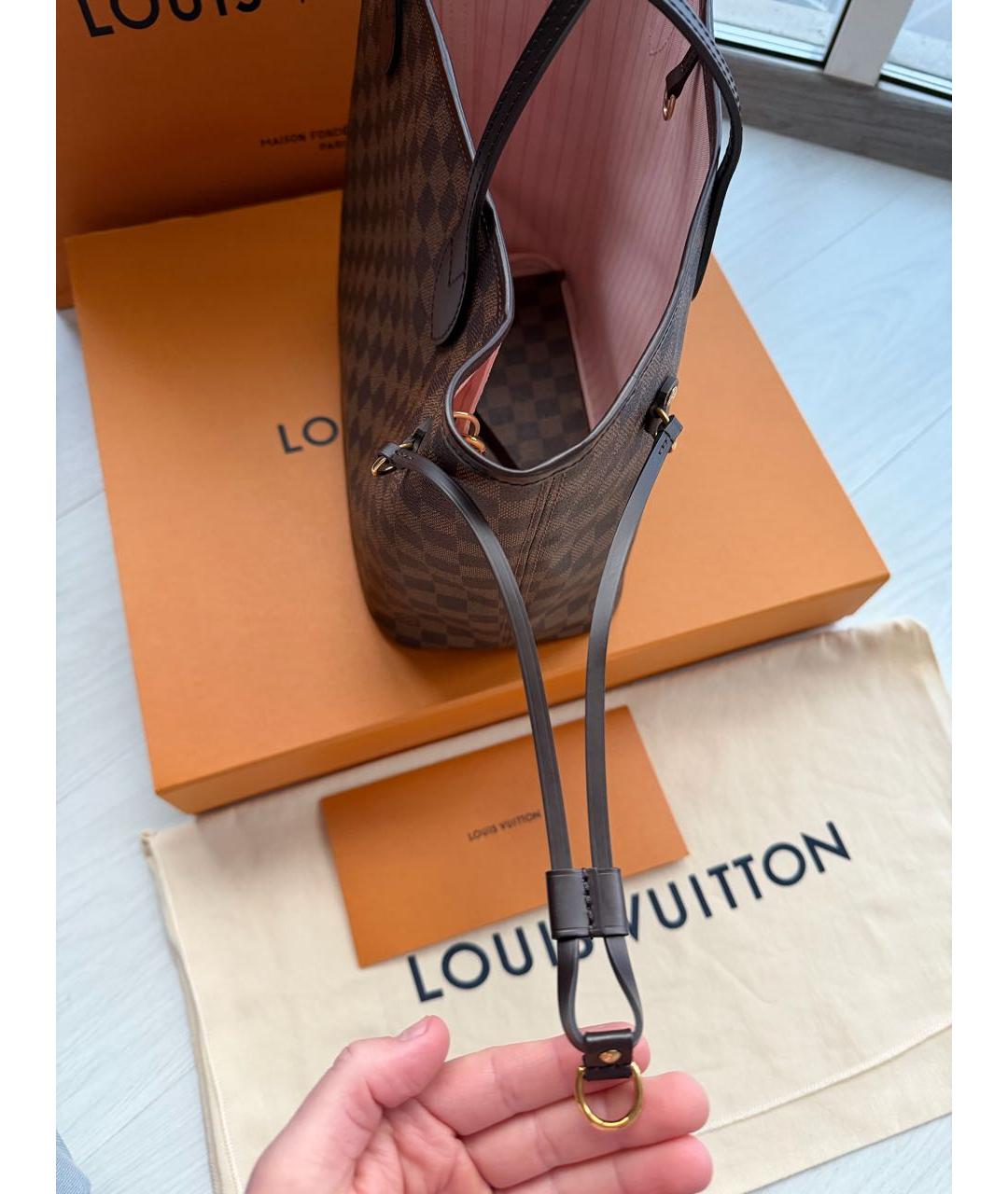 LOUIS VUITTON Коричневая сумка тоут, фото 5