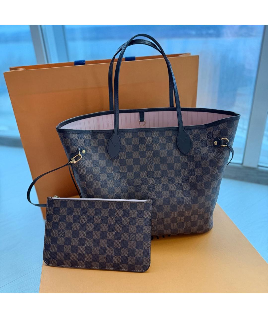 LOUIS VUITTON Коричневая сумка тоут, фото 2