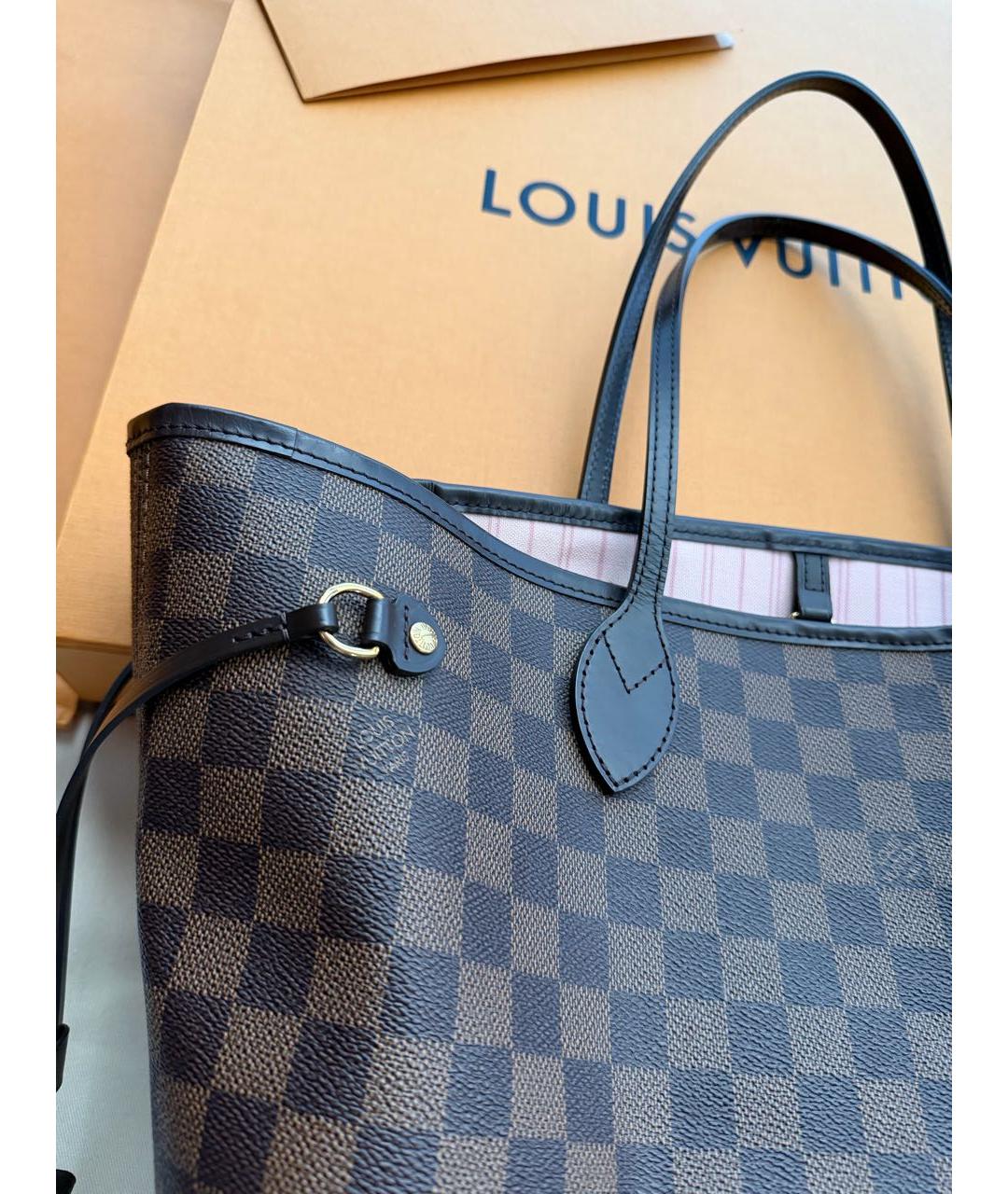 LOUIS VUITTON Коричневая сумка тоут, фото 7