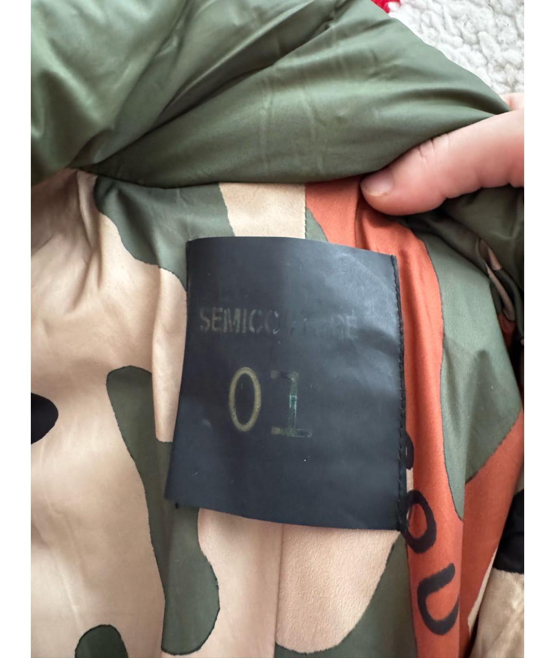 SEMICOUTURE Хаки полиэстеровая куртка, фото 7