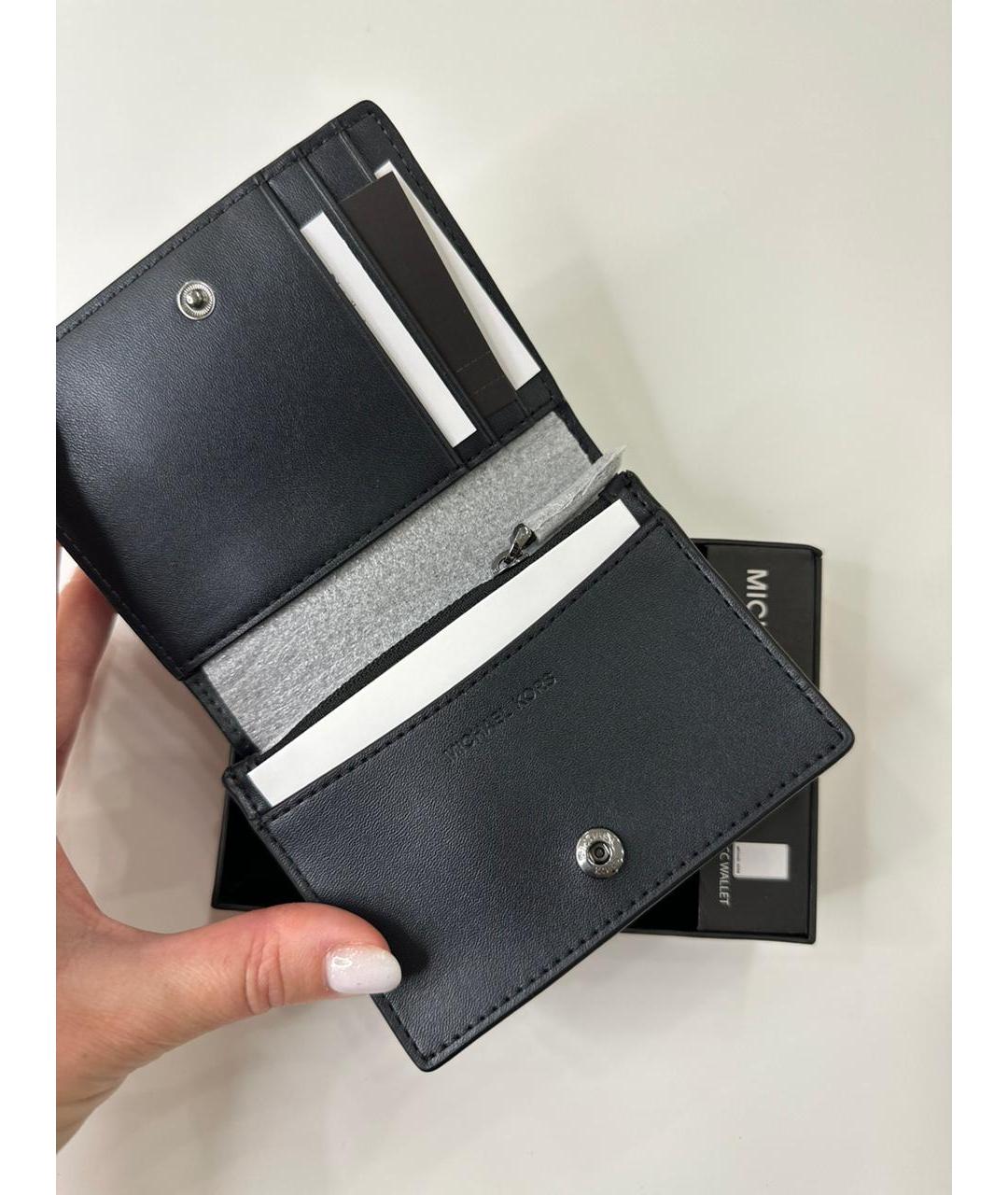 MICHAEL KORS Темно-синий кардхолдер из искусственной кожи, фото 3