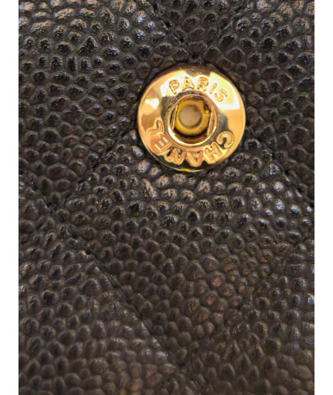 CHANEL Черная кожаная сумка через плечо, фото 4