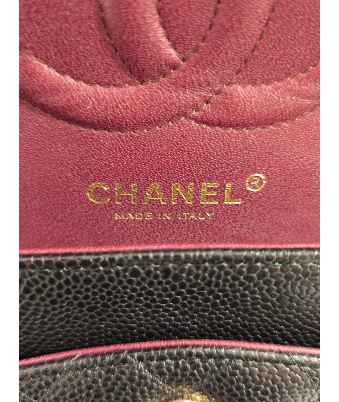 CHANEL Черная кожаная сумка через плечо, фото 5