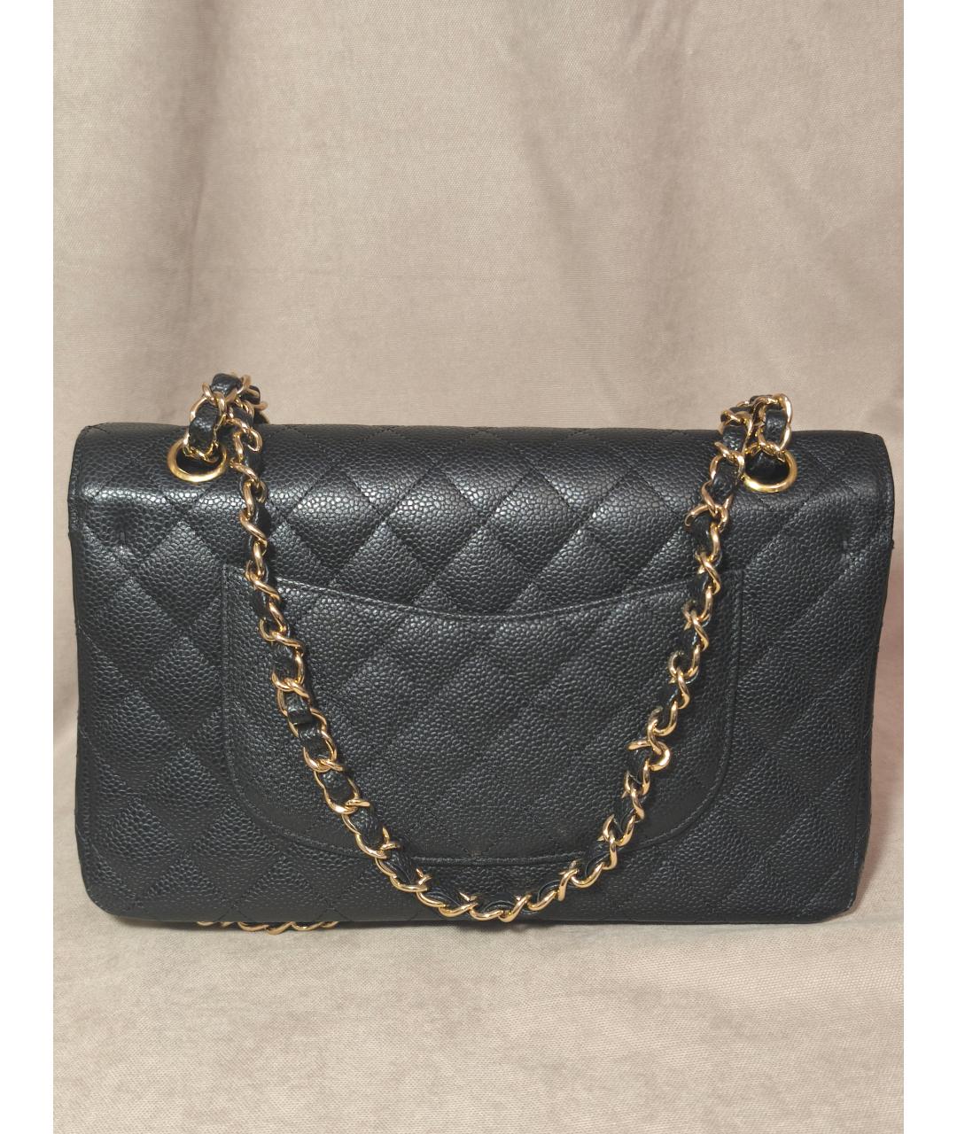 CHANEL Черная кожаная сумка через плечо, фото 2