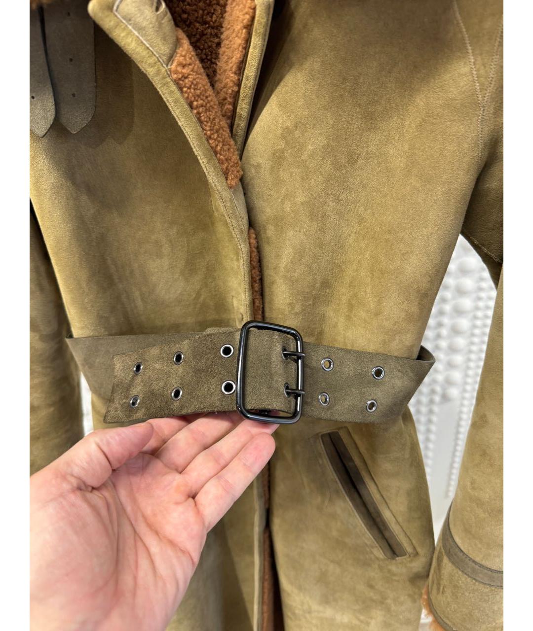 CHLOE Коричневая меховая дубленка, фото 4