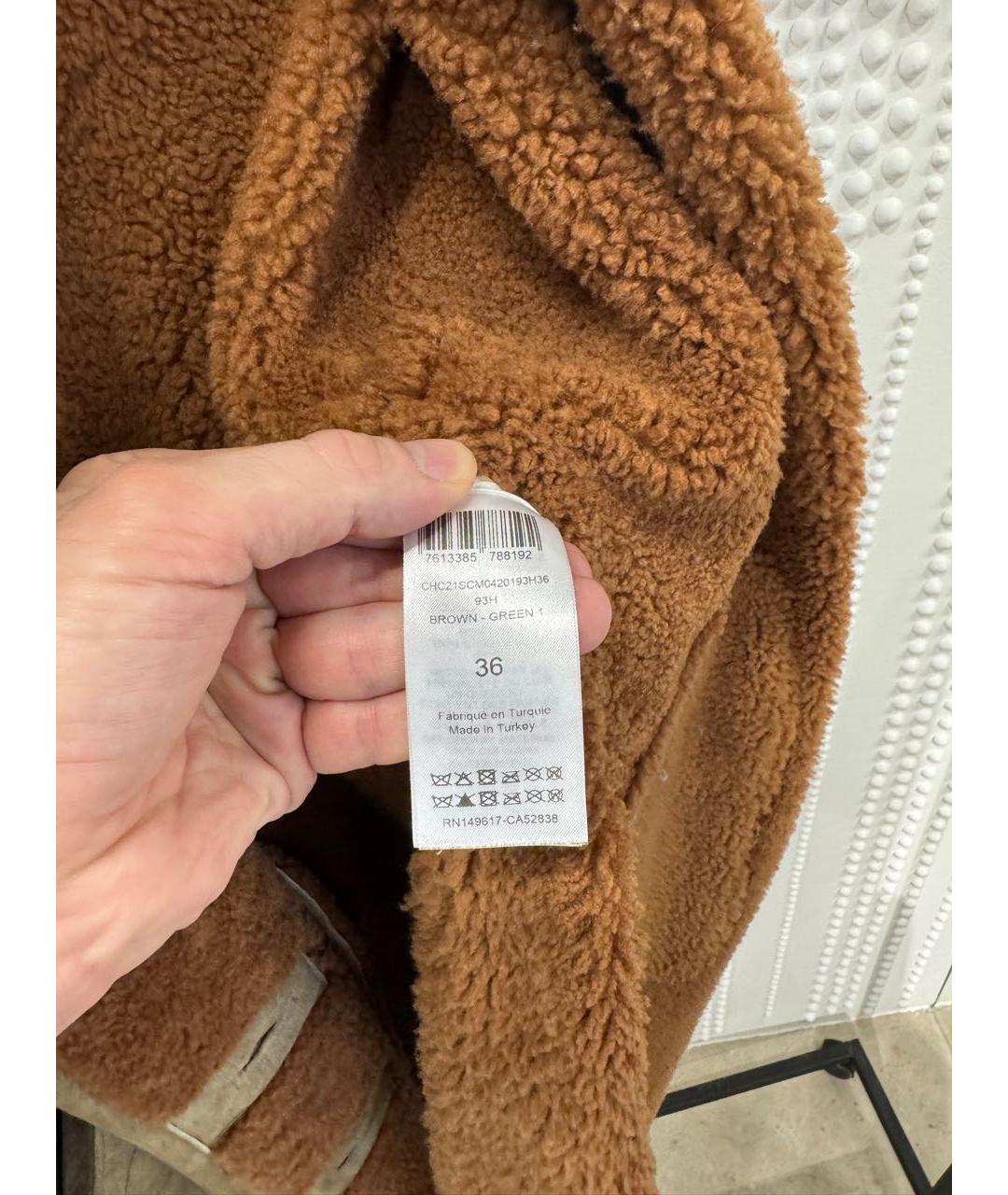 CHLOE Коричневая меховая дубленка, фото 5