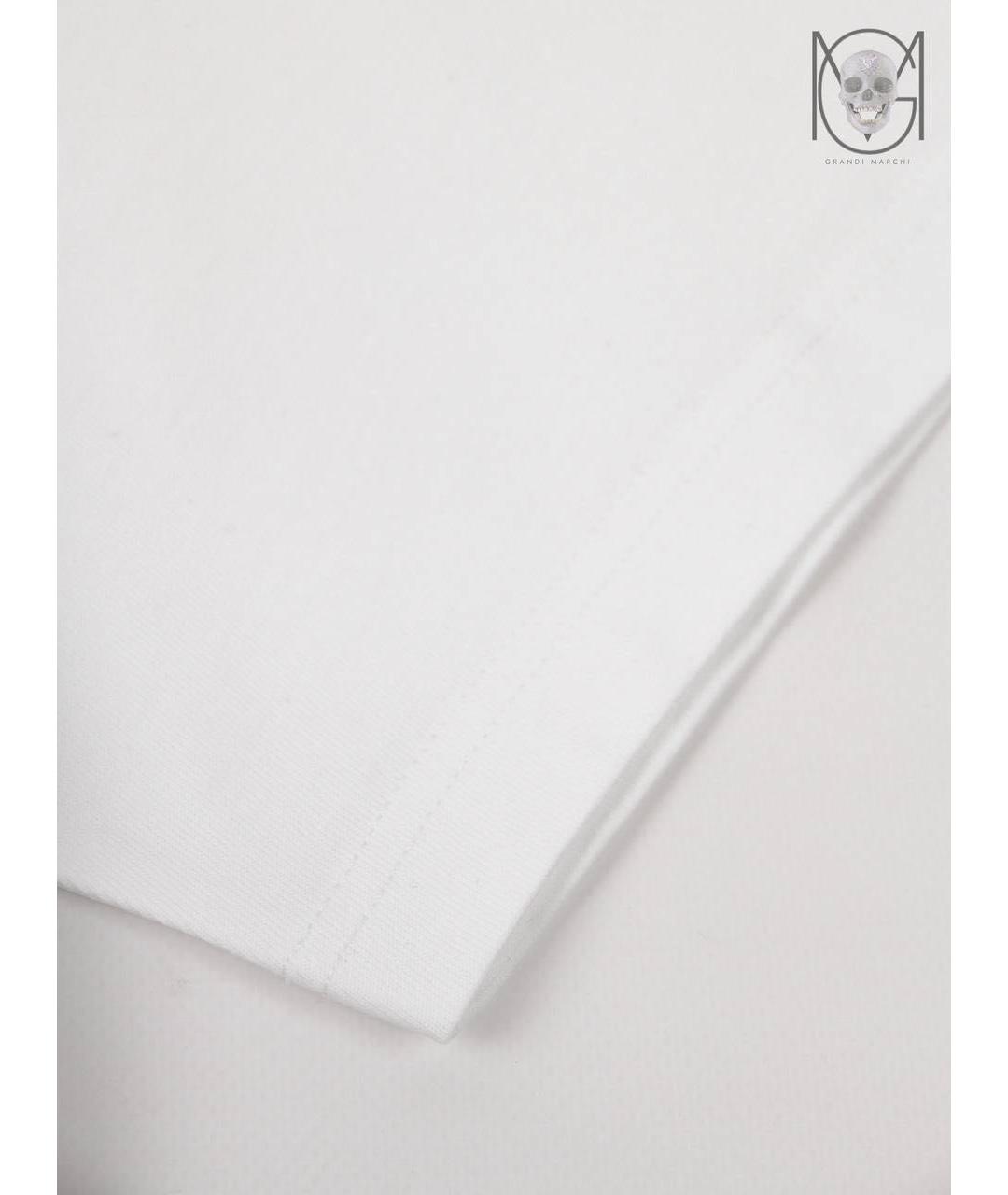 CASABLANCA Белая хлопковая футболка, фото 7