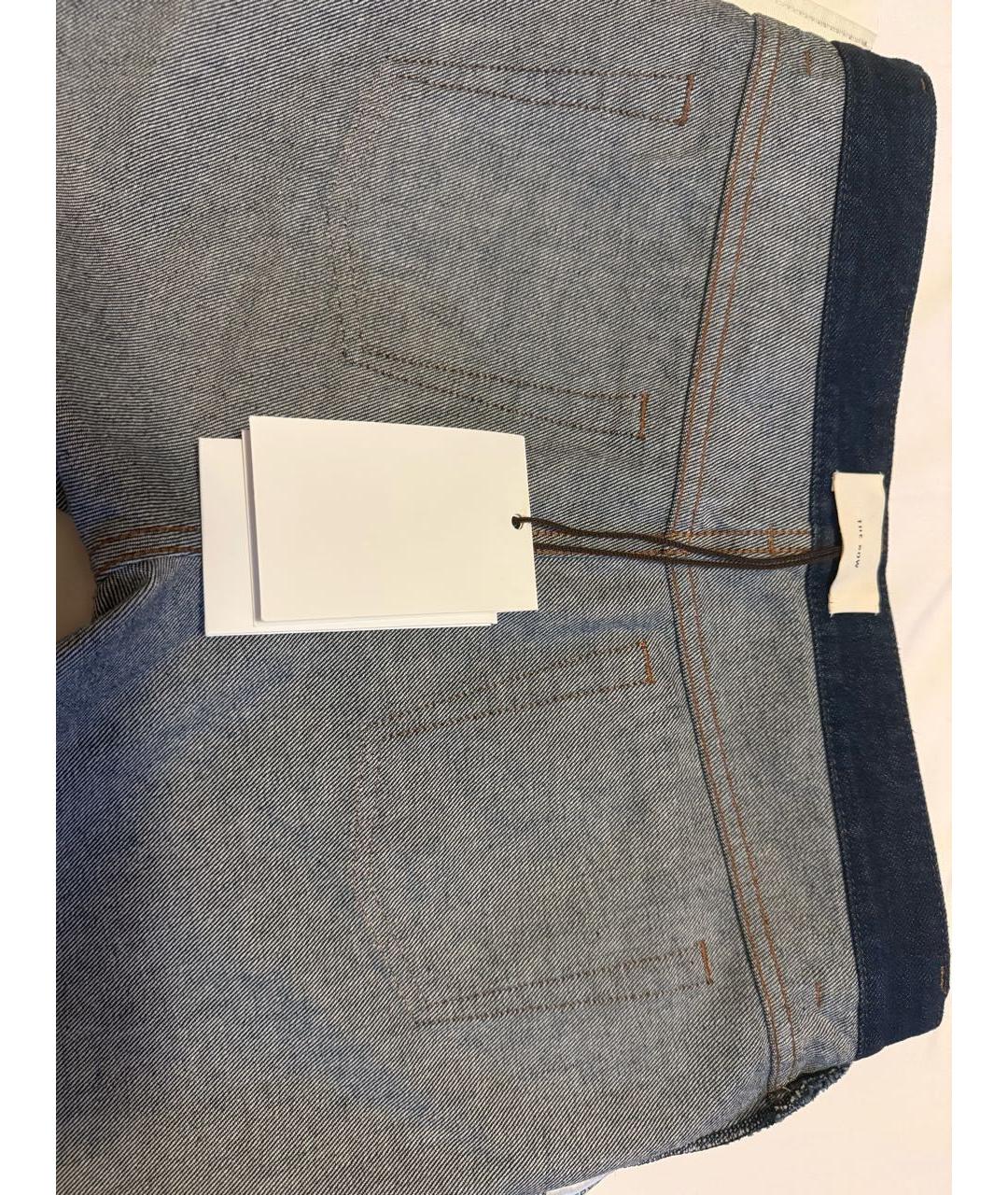 THE ROW Темно-синие хлопковые прямые джинсы, фото 3