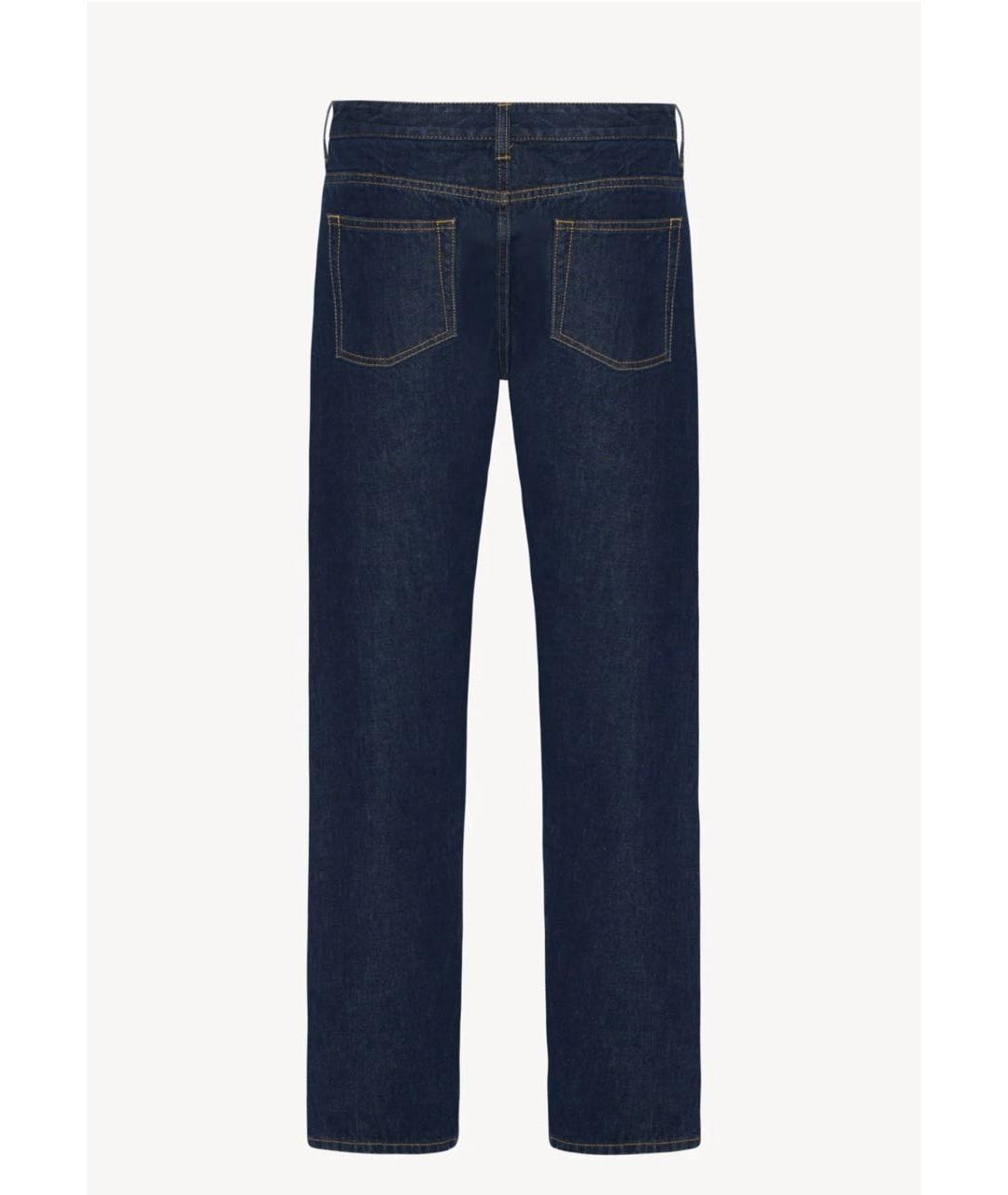 THE ROW Темно-синие хлопковые прямые джинсы, фото 2