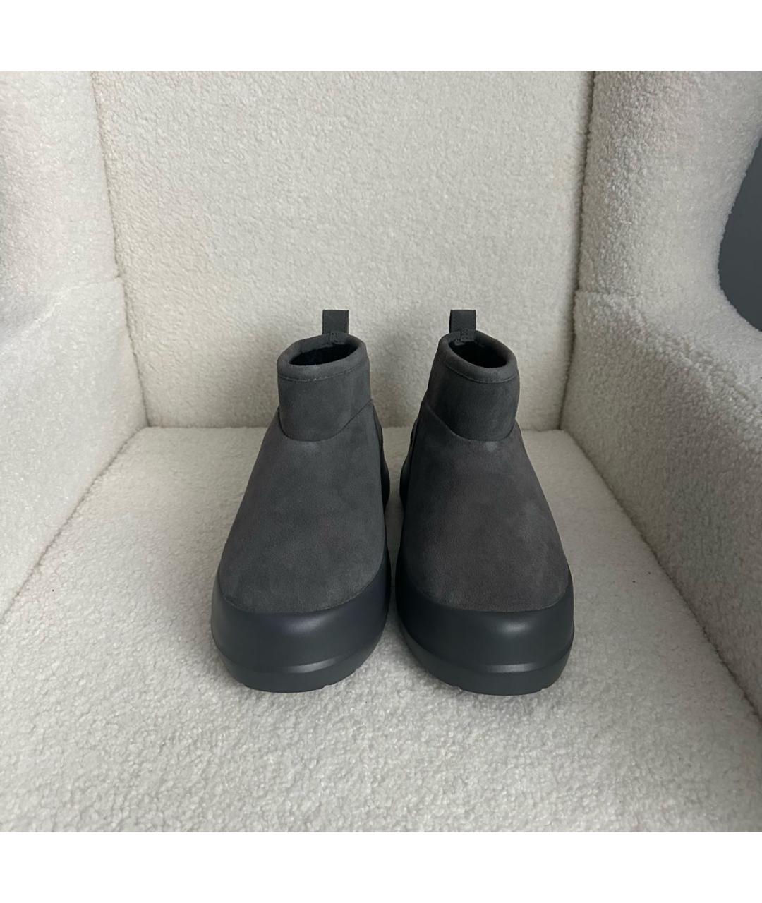 MOON BOOT Серые замшевые ботинки, фото 2