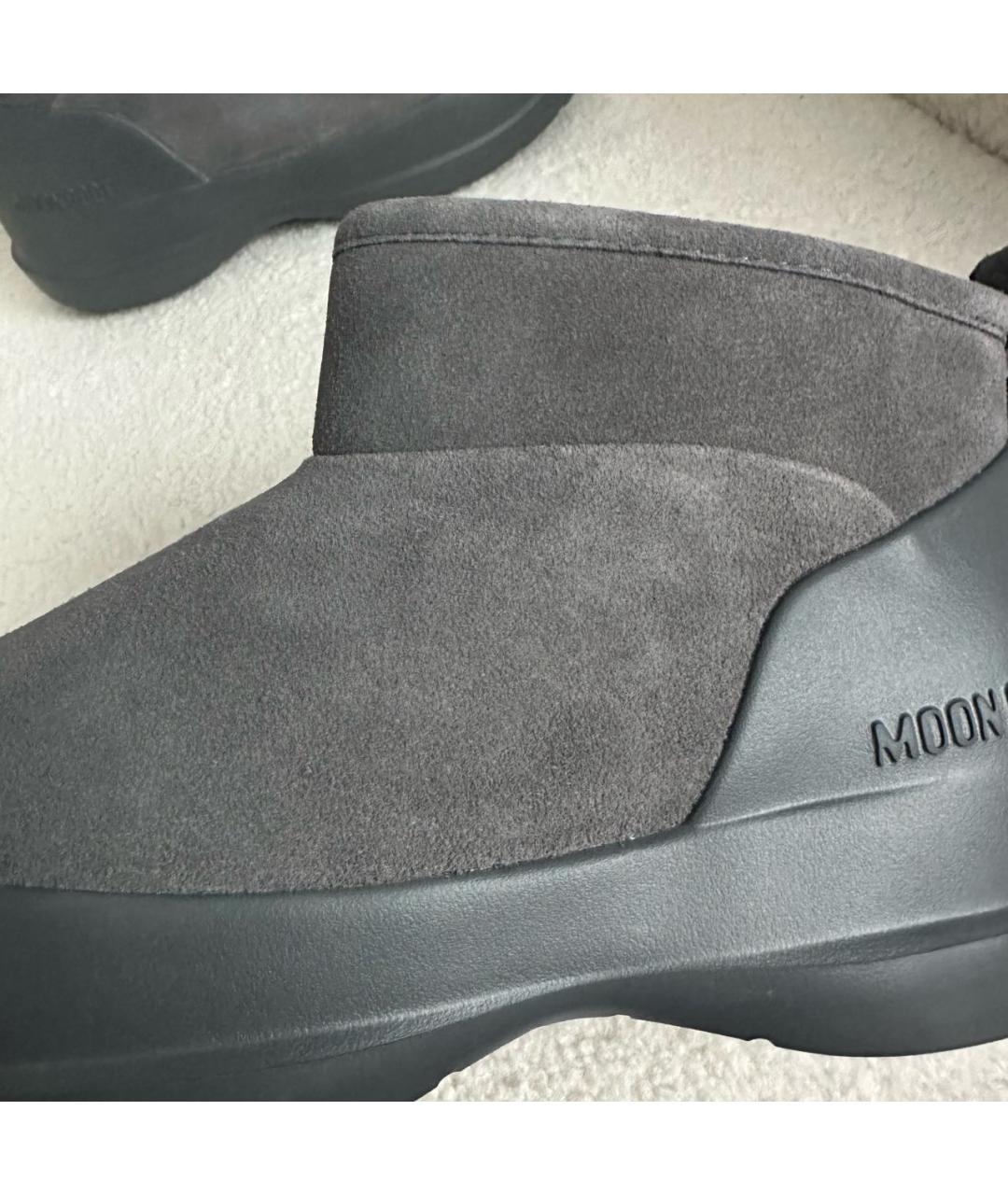 MOON BOOT Серые замшевые ботинки, фото 7