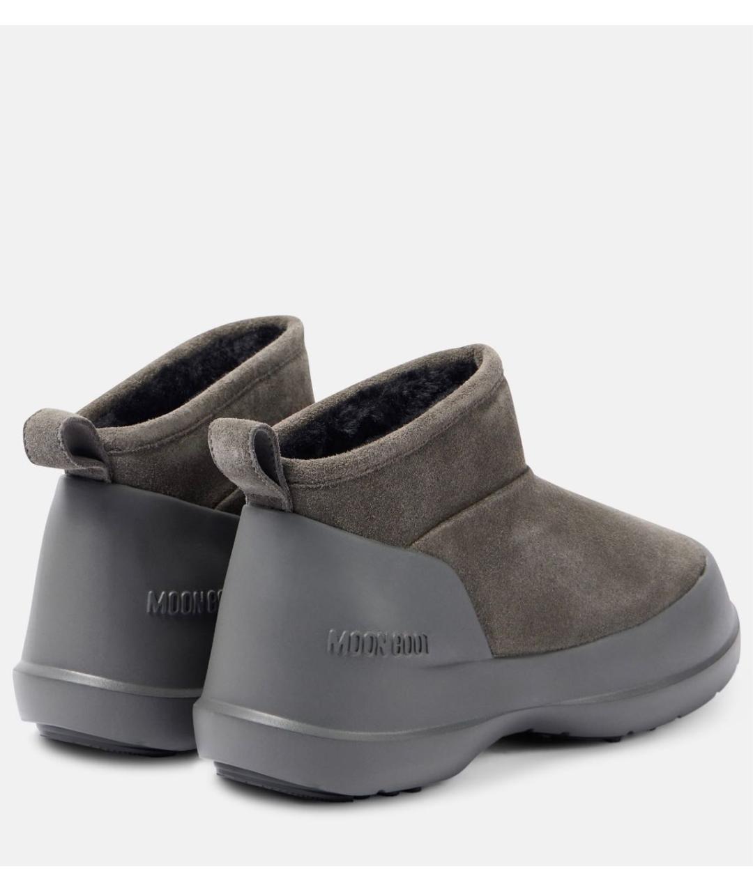 MOON BOOT Серые замшевые ботинки, фото 5