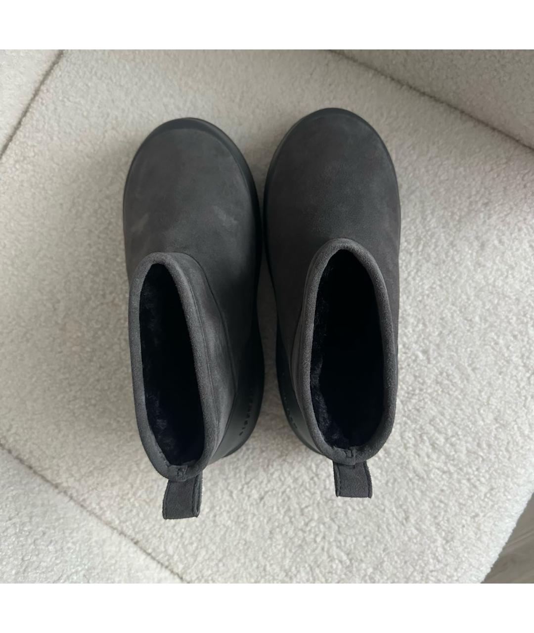 MOON BOOT Серые замшевые ботинки, фото 3