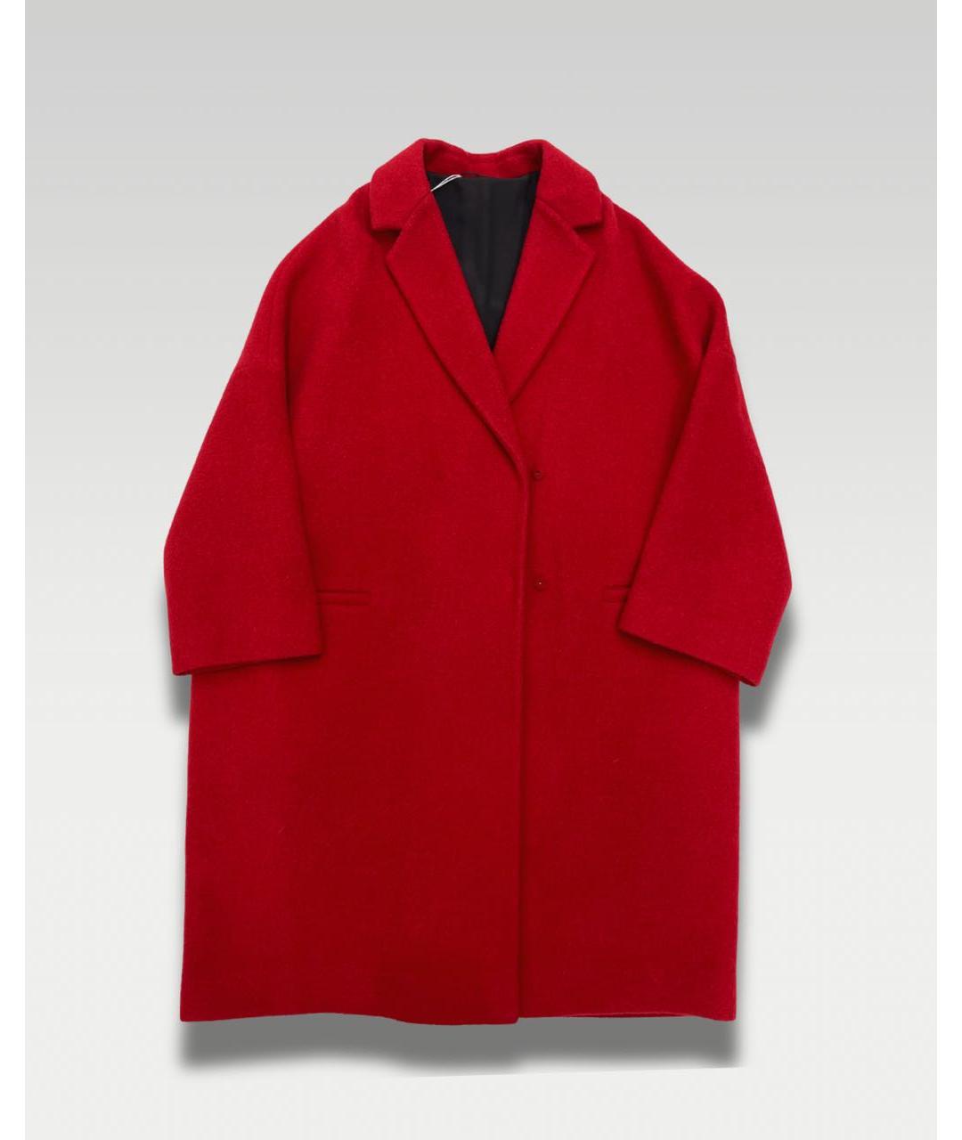 BRUNELLO CUCINELLI Красное шерстяное пальто, фото 5