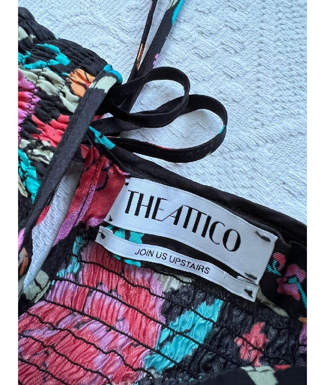 THE ATTICO Красное вискозное повседневное платье, фото 3