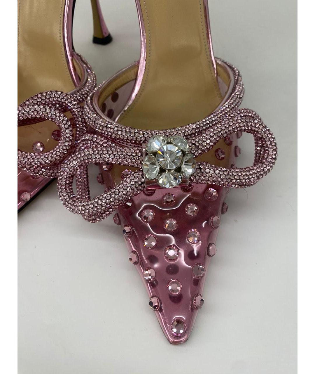 MACH&MACH Розовые кожаные мюли, фото 6