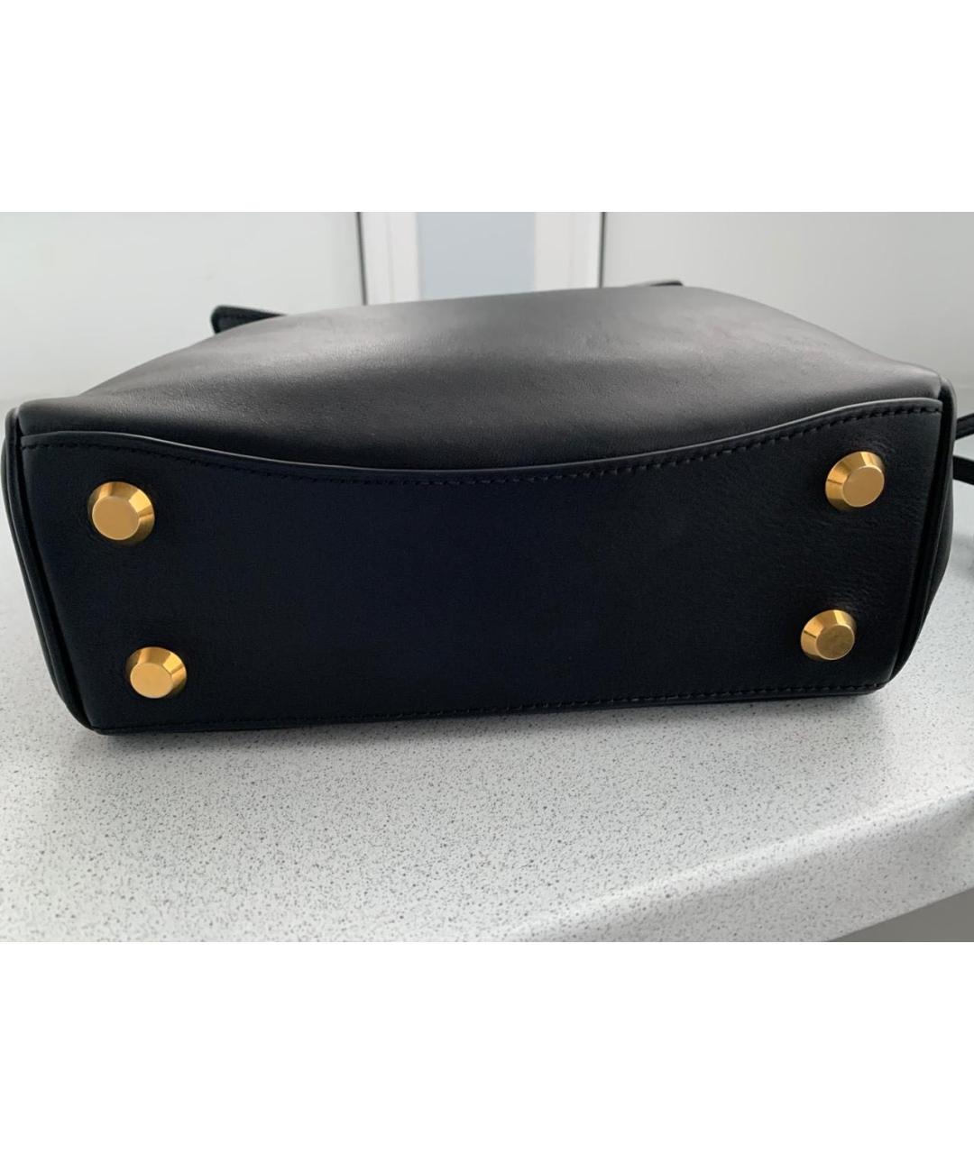 BALENCIAGA Черная кожаная сумка через плечо, фото 3