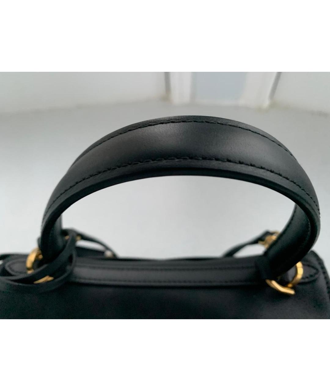 BALENCIAGA Черная кожаная сумка через плечо, фото 6