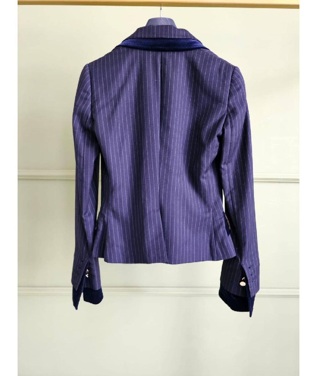 DOLCE&GABBANA Антрацитовый хлопковый жакет/пиджак, фото 2