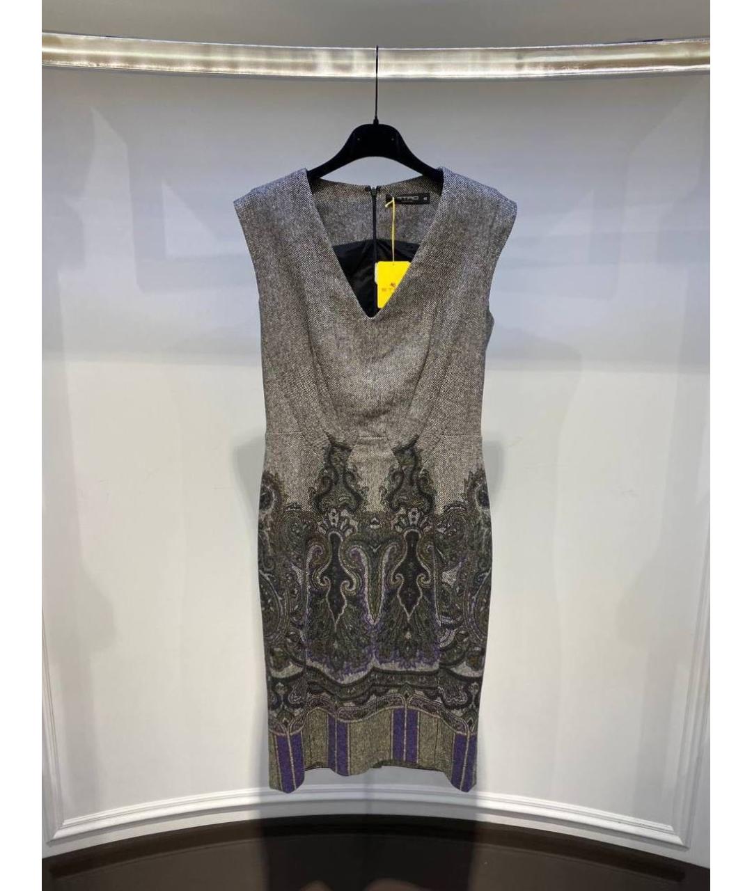 ETRO Серое повседневное платье, фото 3