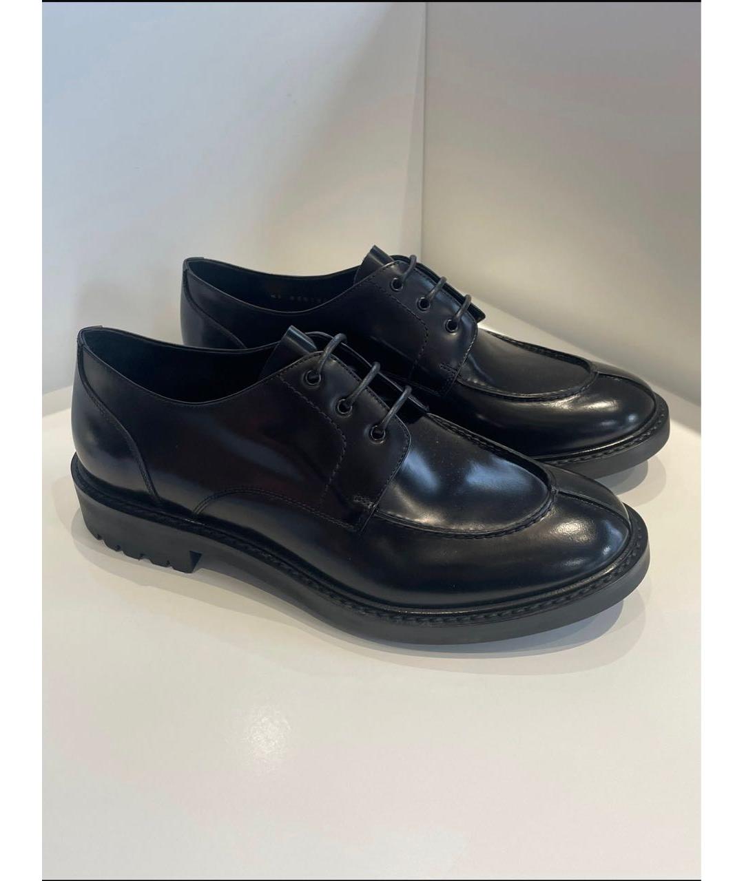 SAINT LAURENT Черные кожаные туфли, фото 6