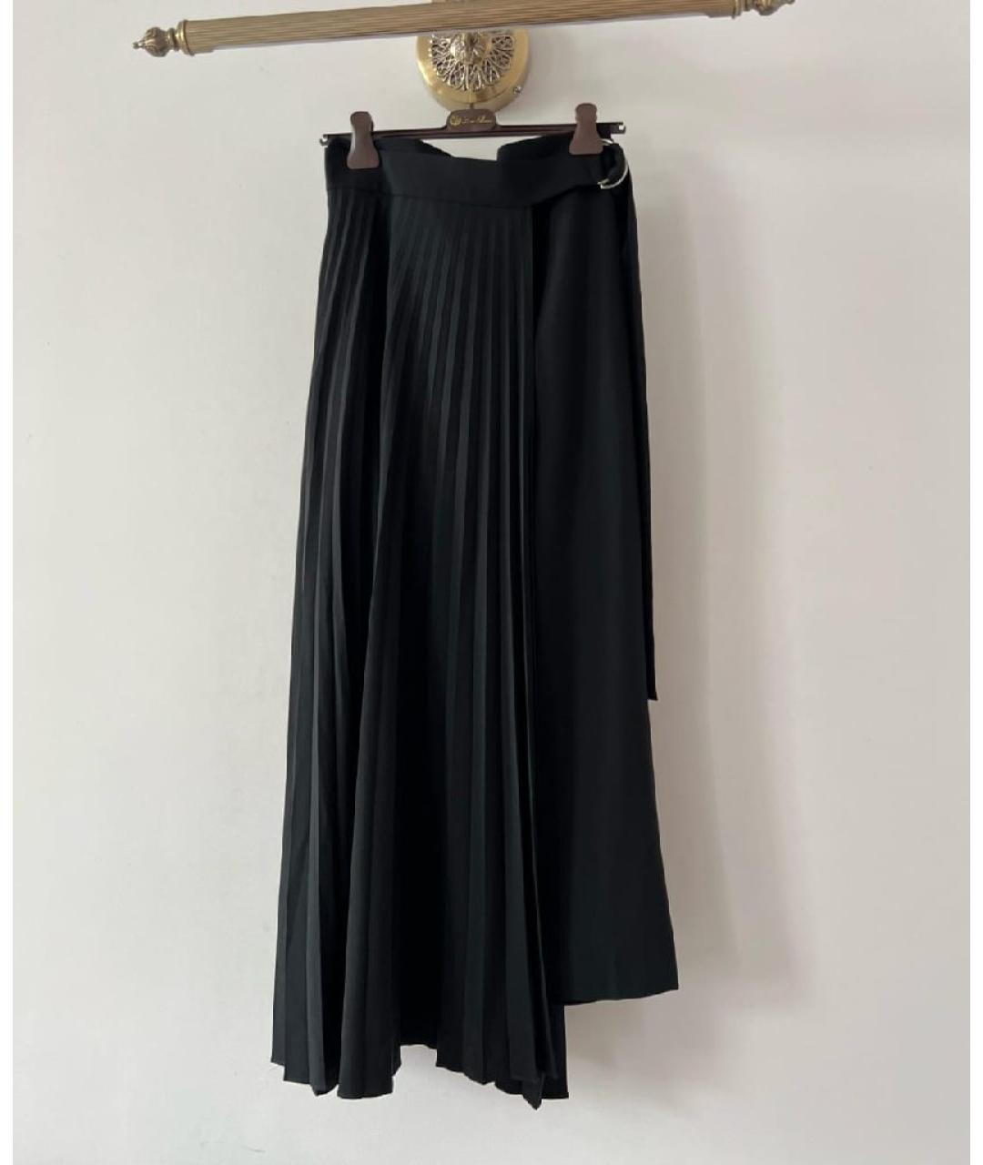 BRUNELLO CUCINELLI Черная вискозная юбка макси, фото 6