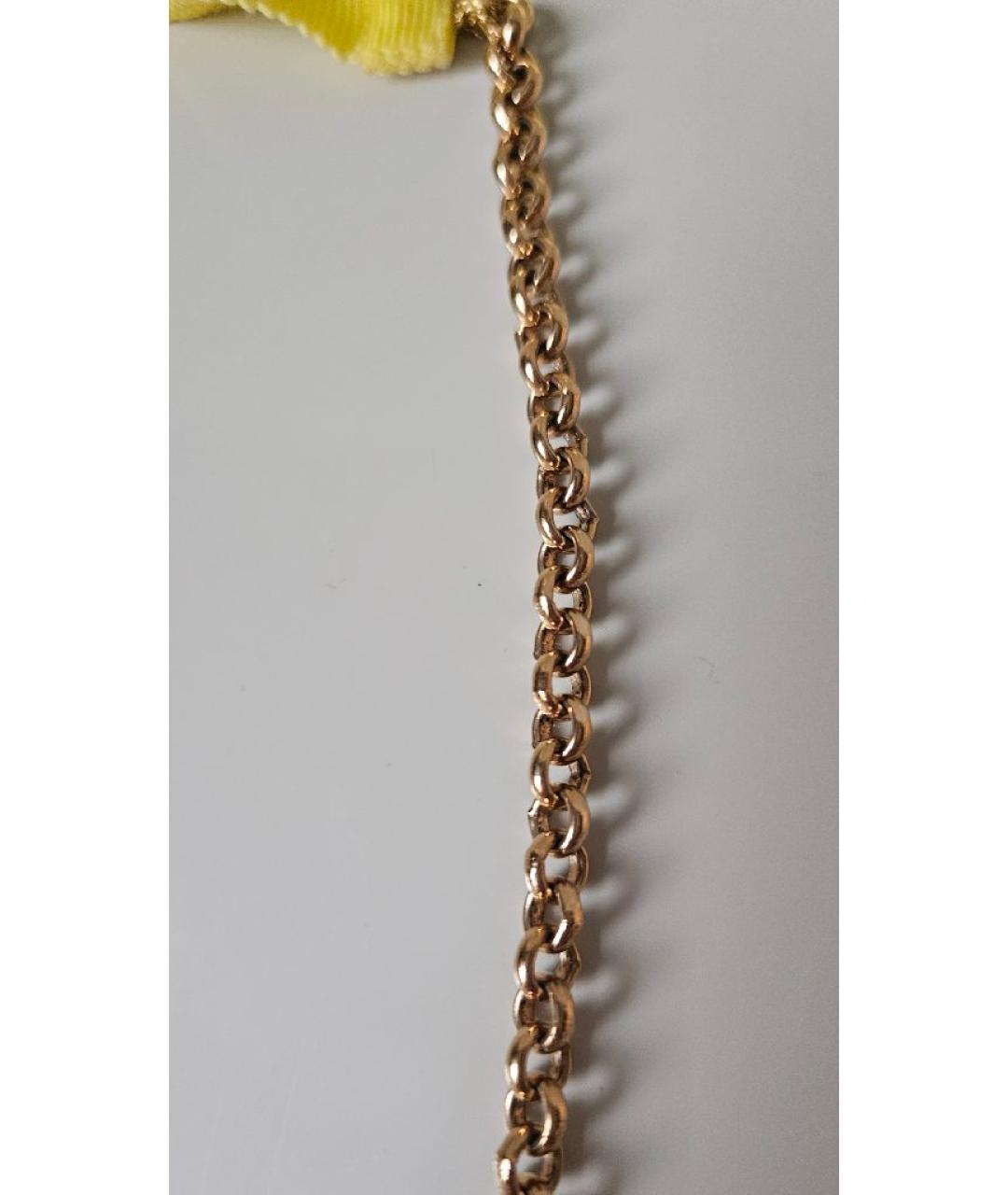 LOUIS VUITTON Желтая металлическая цепочка, фото 5