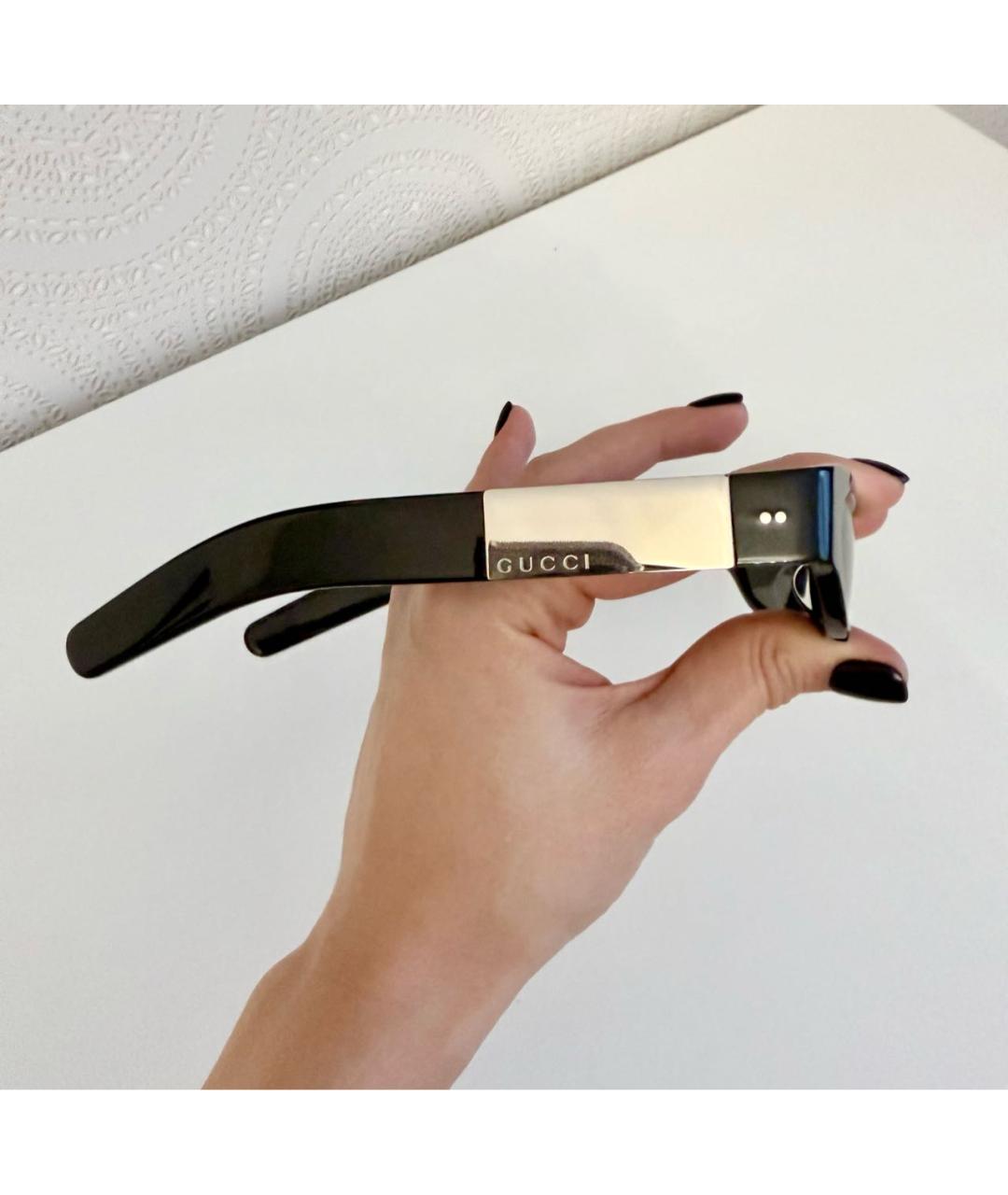 GUCCI Черные пластиковые солнцезащитные очки, фото 5