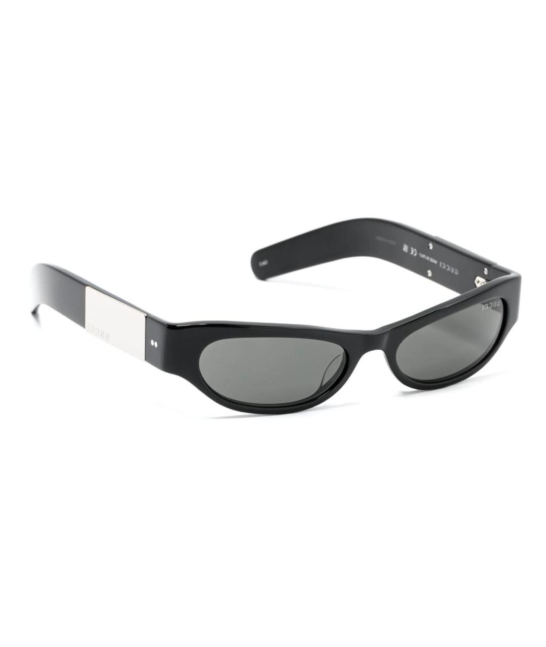 GUCCI Черные пластиковые солнцезащитные очки, фото 2