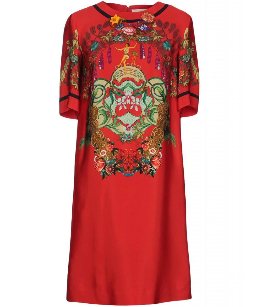 ETRO Красное повседневное платье, фото 1