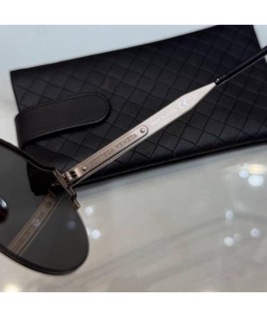 BOTTEGA VENETA Голубые металлические солнцезащитные очки, фото 6