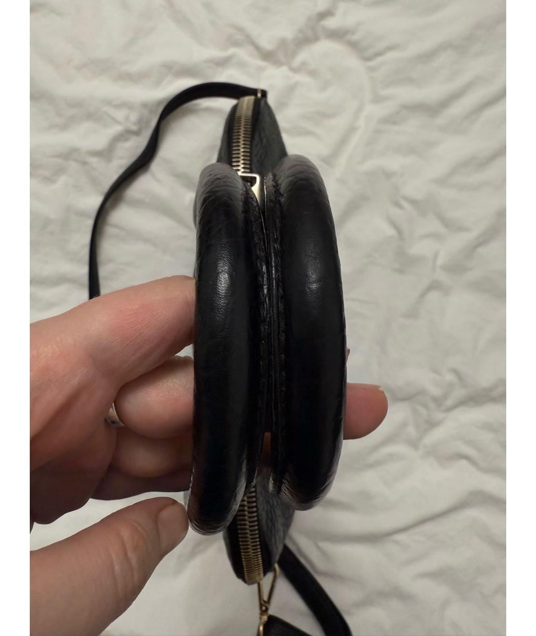 BURBERRY Черная кожаная сумка через плечо, фото 4