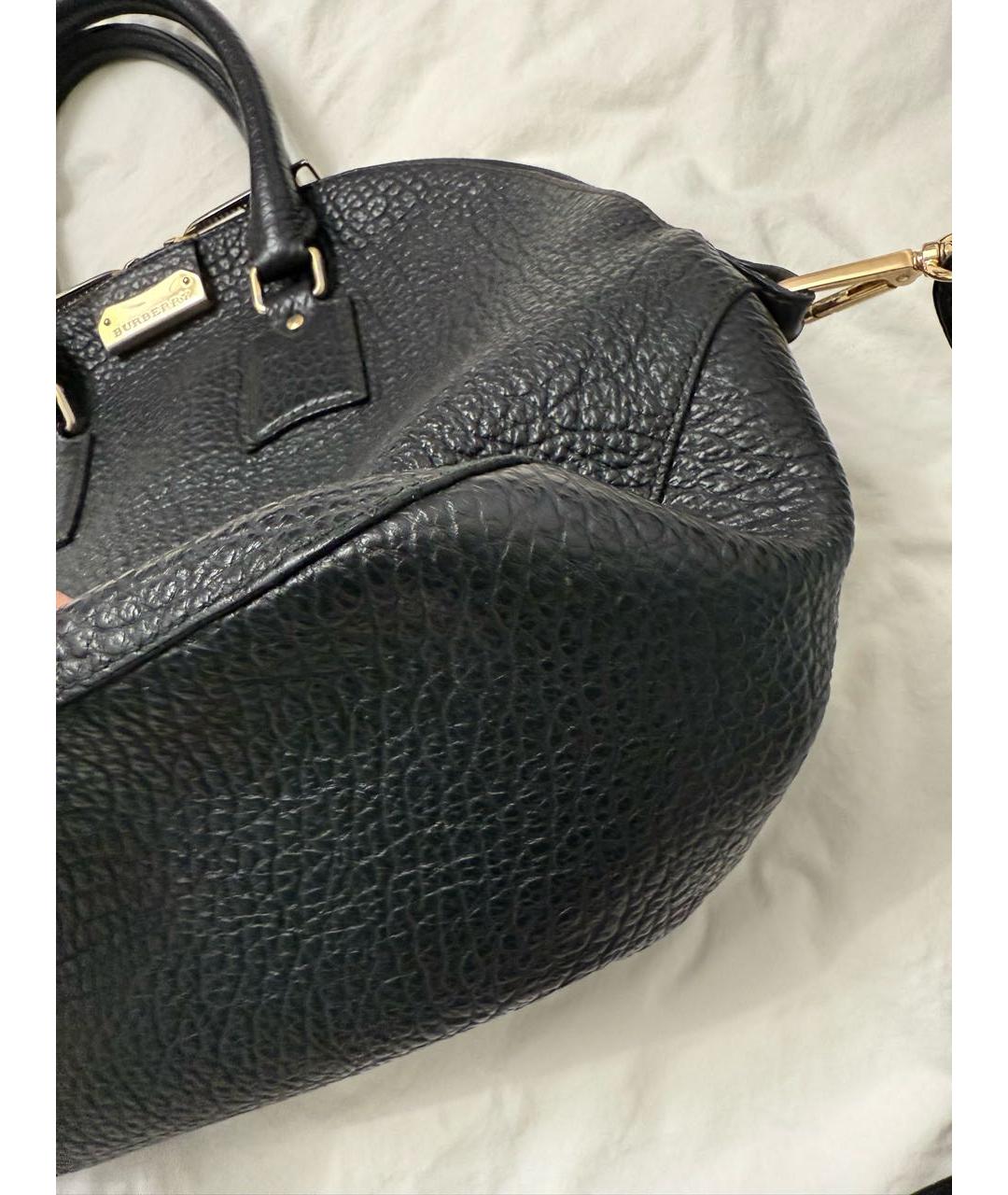 BURBERRY Черная кожаная сумка через плечо, фото 3