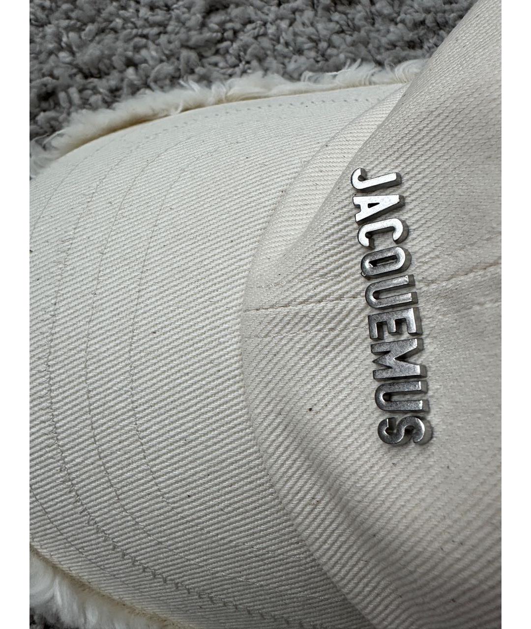 JACQUEMUS Бежевая хлопковая кепка, фото 8