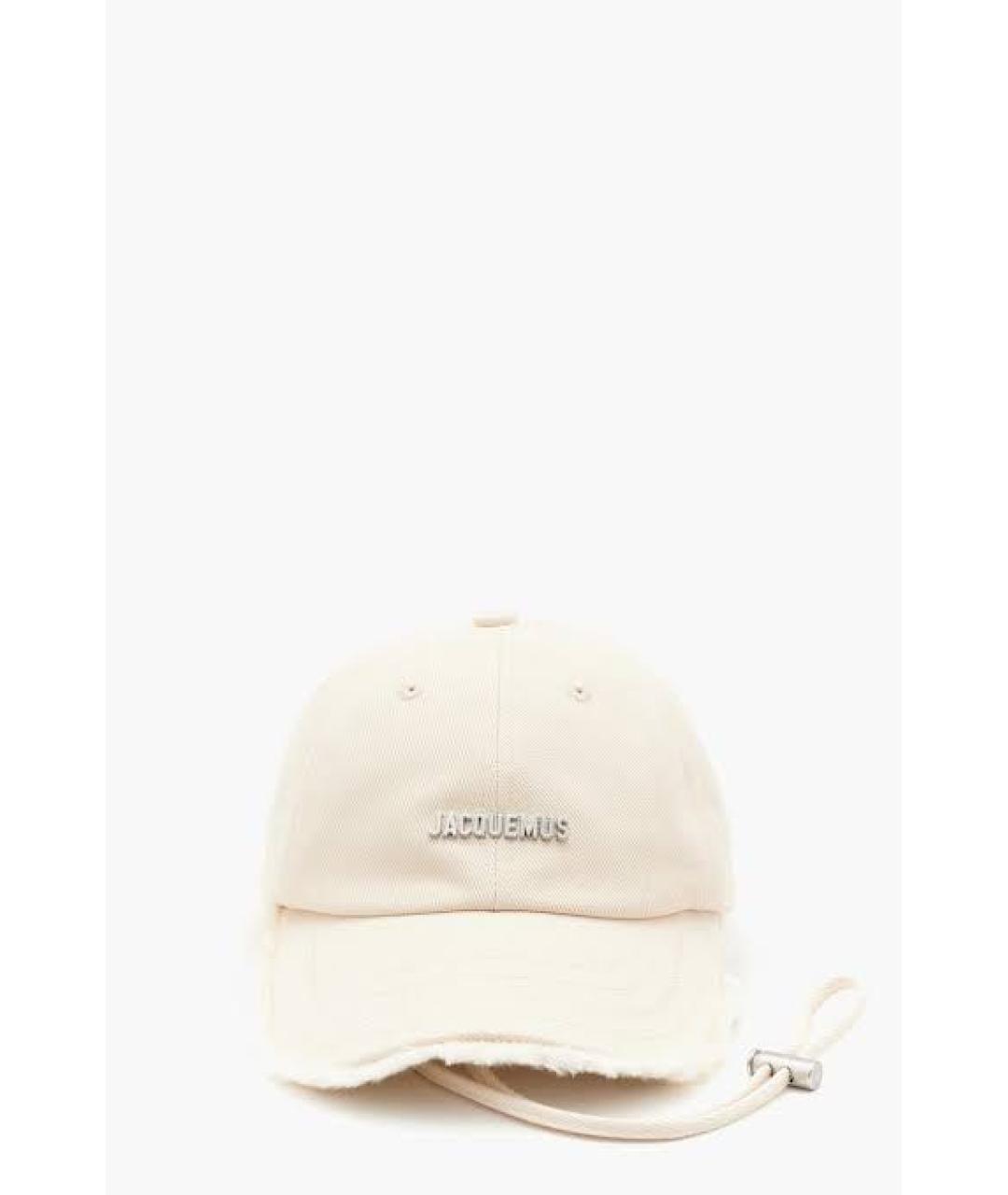 JACQUEMUS Бежевая хлопковая кепка, фото 9