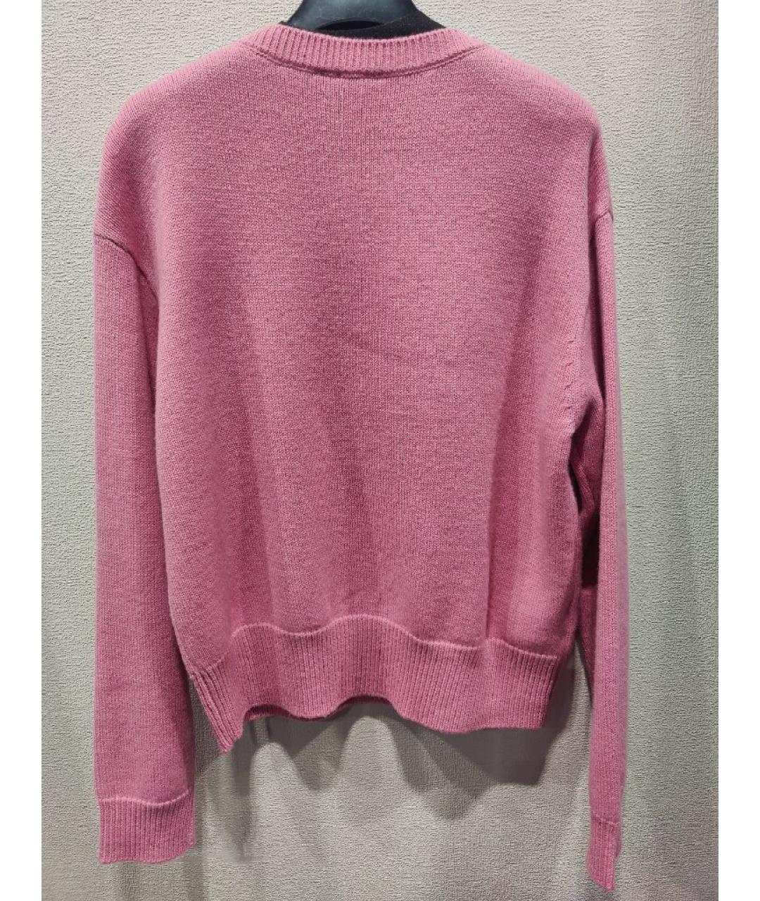 PINKO Розовый шерстяной джемпер / свитер, фото 3