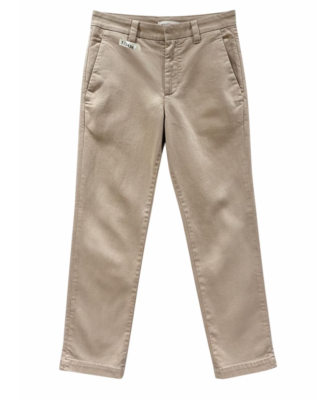 BRUNELLO CUCINELLI Бежевые хлопковые джинсы слим, фото 1