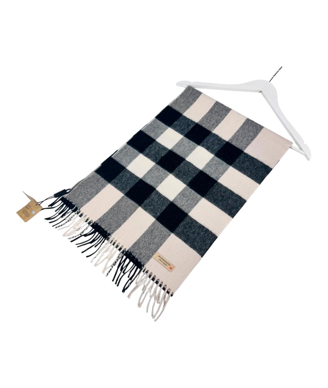 BURBERRY Бежевый кашемировый шарф, фото 4