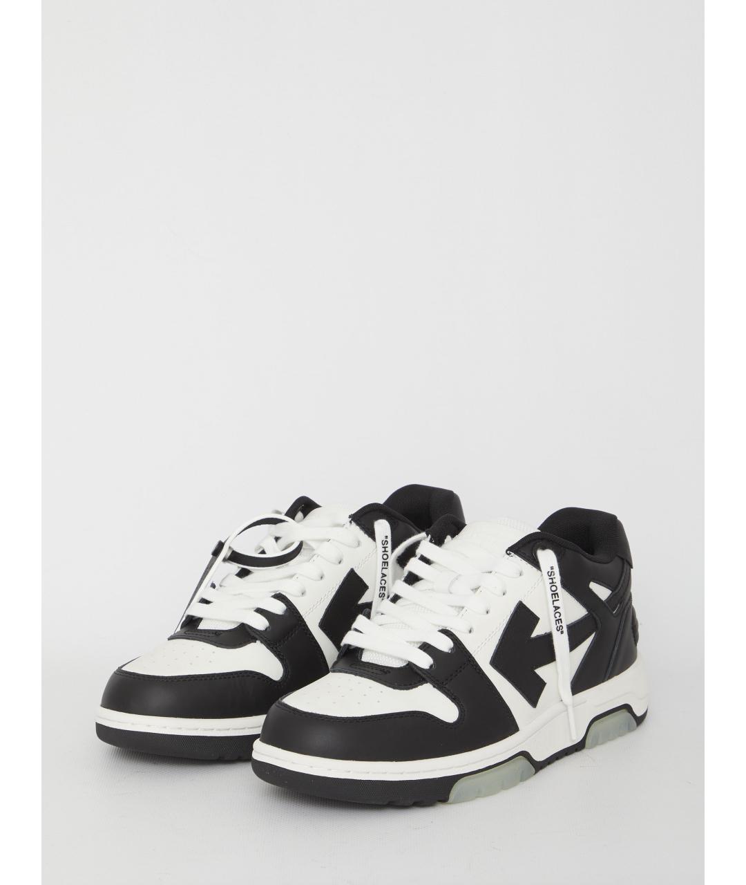 OFF-WHITE Мульти кожаные низкие кроссовки / кеды, фото 2