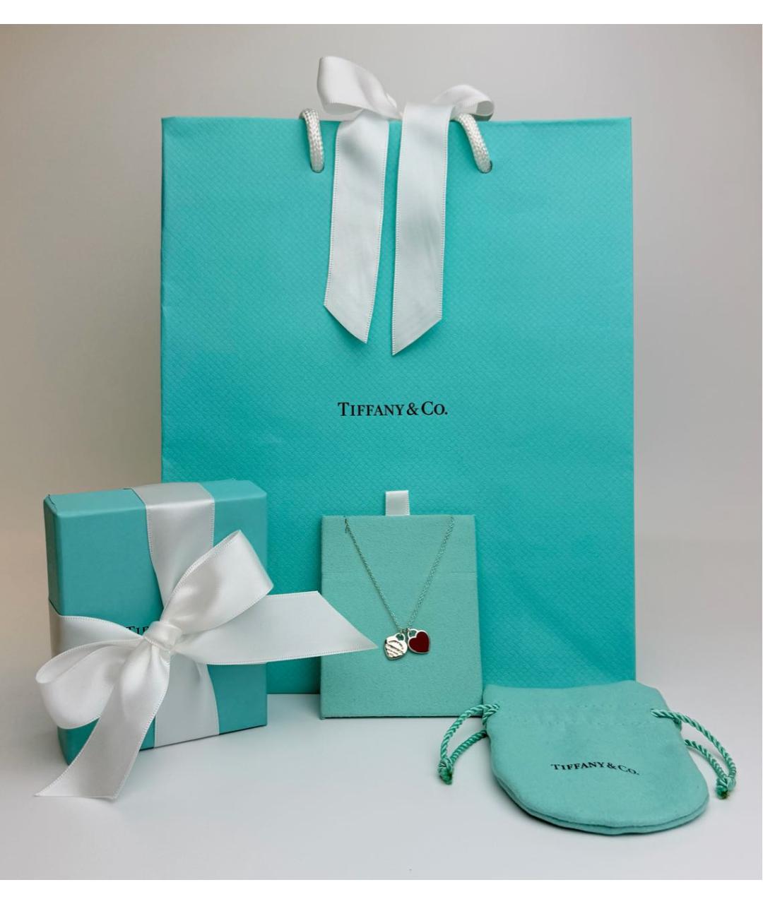 TIFFANY&CO Красное серебряное колье, фото 2
