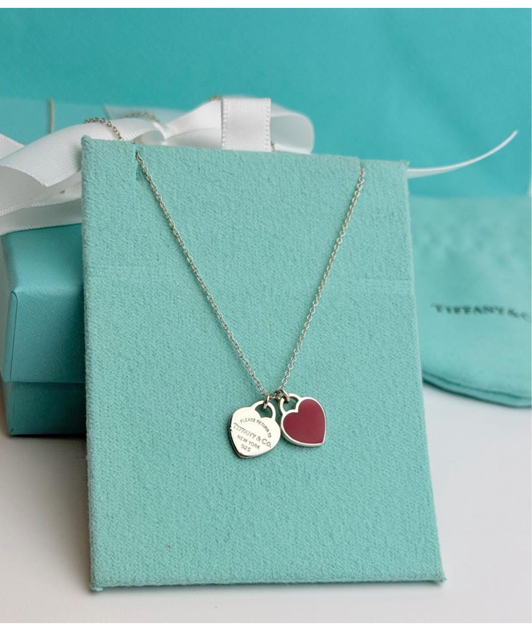 TIFFANY&CO Красное серебряное колье, фото 3