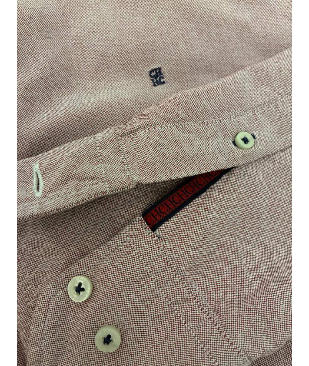 CAROLINA HERRERA Коралловая хлопковая кэжуал рубашка, фото 3