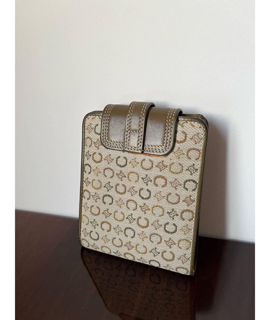 CELINE Бежевый кожаный кошелек, фото 7