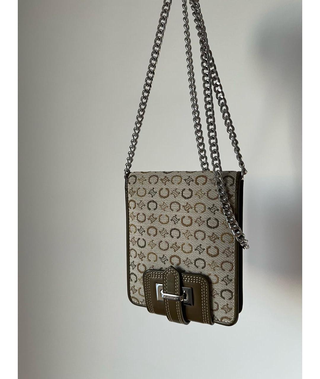 CELINE Бежевый кожаный кошелек, фото 4