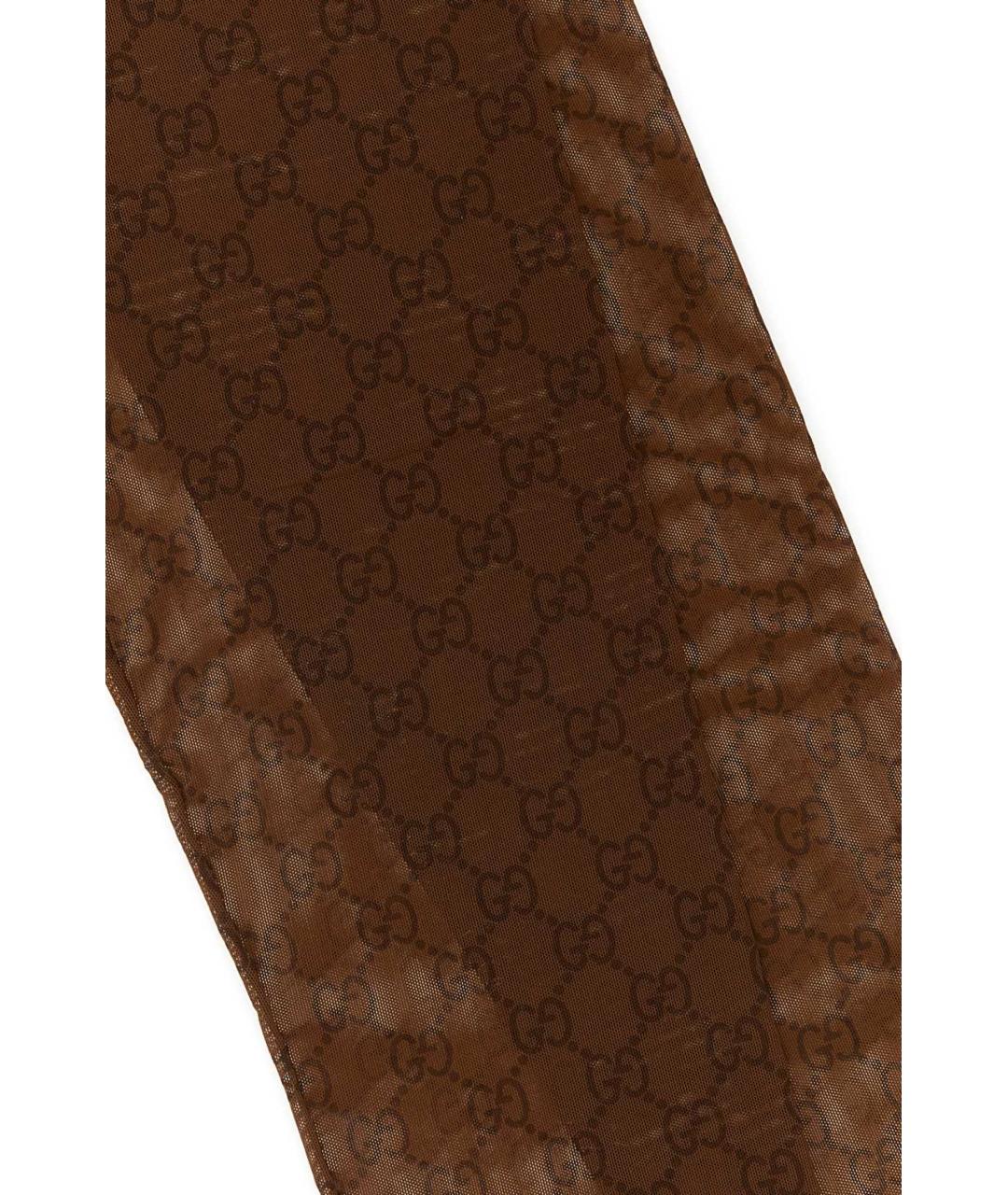 GUCCI Коричневые носки, чулки и колготы, фото 2