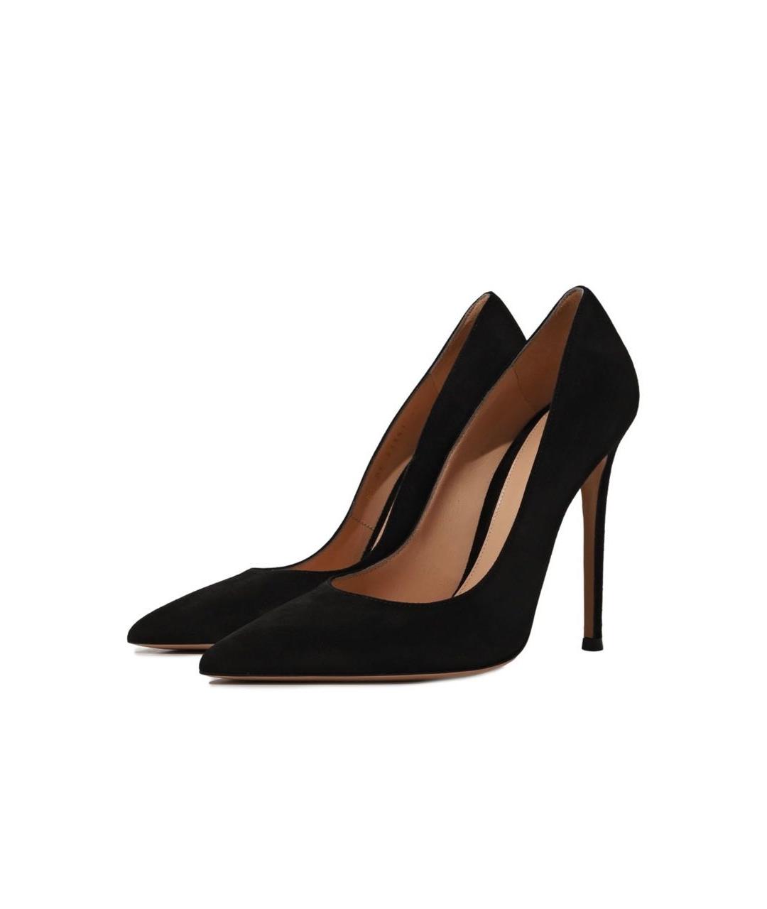GIANVITO ROSSI Черные замшевые туфли, фото 7