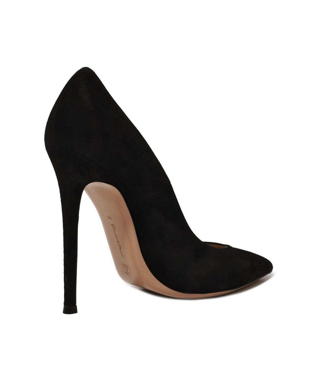 GIANVITO ROSSI Черные замшевые туфли, фото 4