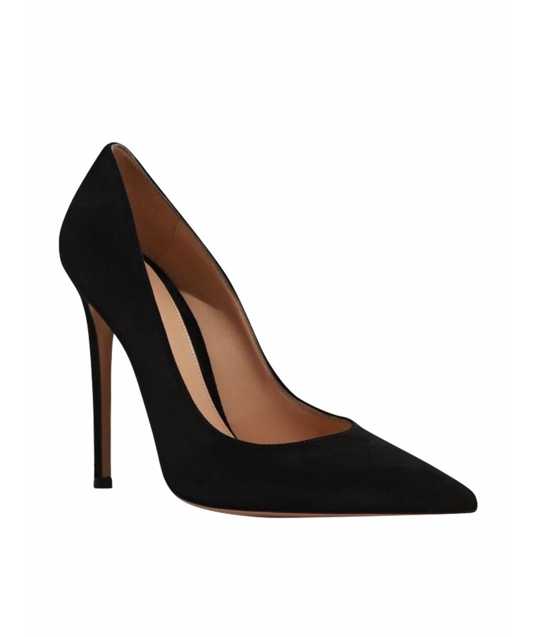 GIANVITO ROSSI Черные замшевые туфли, фото 1