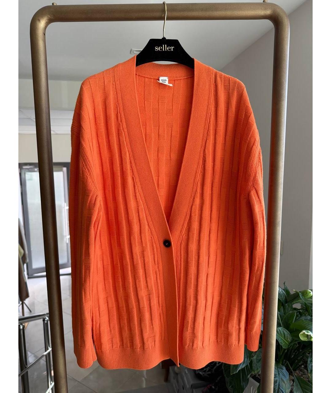 HERMES Оранжевый кардиган, фото 2