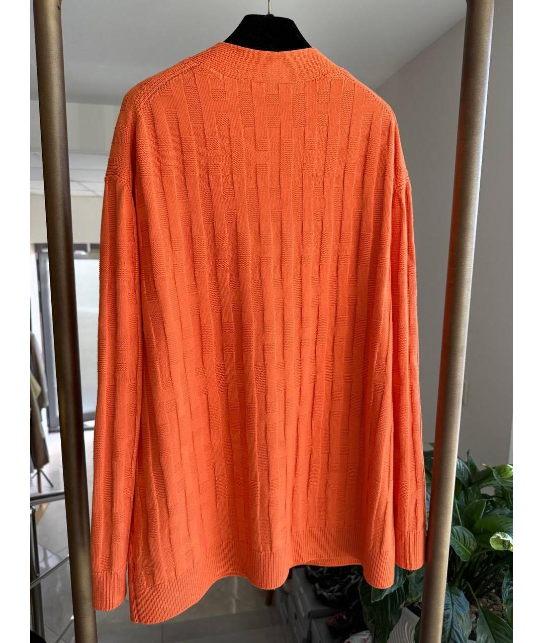 HERMES Оранжевый кардиган, фото 3